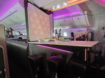 Virgin Atlantic 787 Upper Class Bar