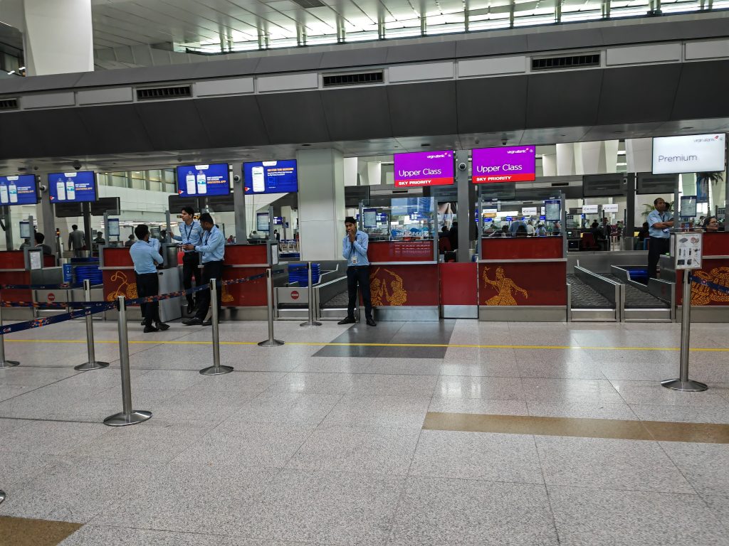 Virgin Atlantic Upper Class Checkin Delhi
