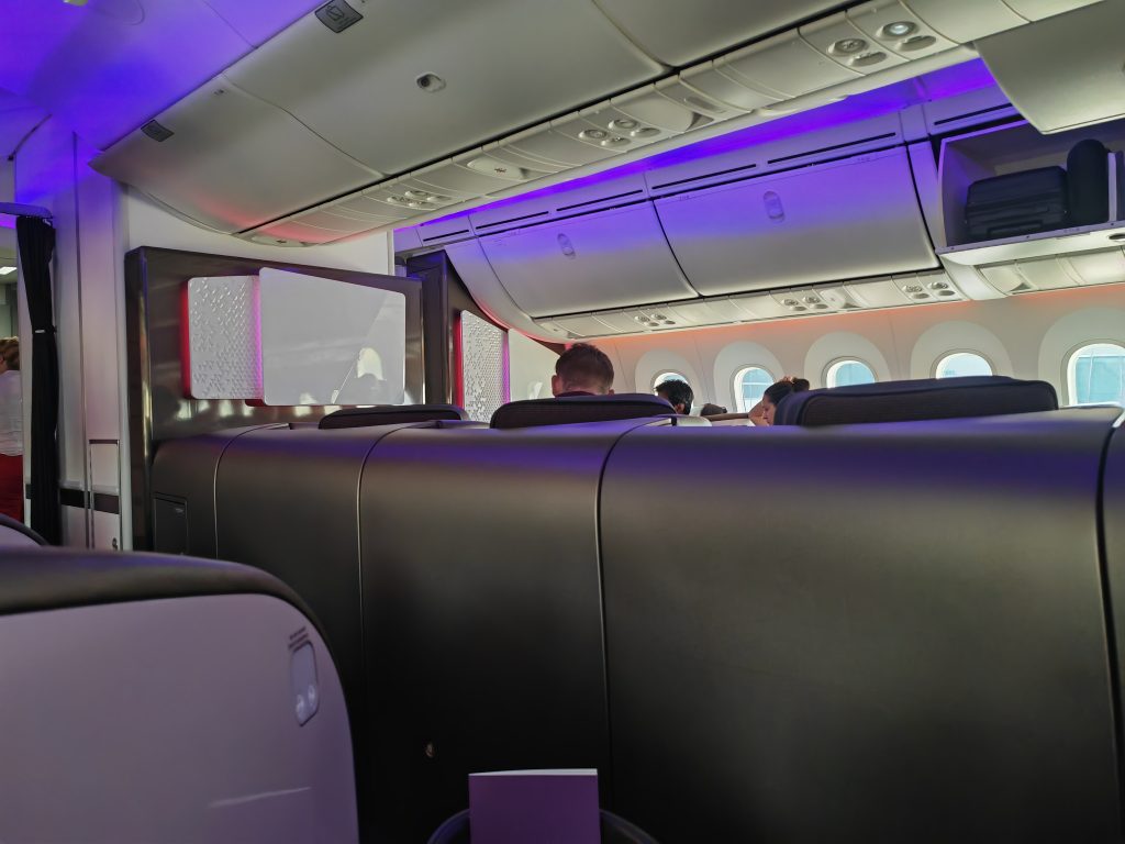 Virgin Atlantic Upper Class Seat View from A Side