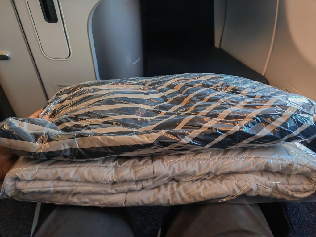 Finnair Business Class Bedding Pack